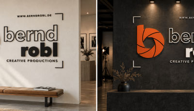 Bernd Robl Markenauftritt – Studiowand