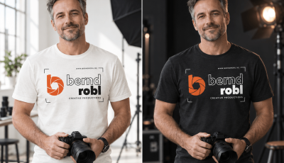 Bernd Robl Markenauftritt – Fotograf Brustlogo
